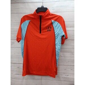 D BAT Cycling Jersey Performance Polo Colorblock Red Blue Sz S
